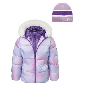 Snozu Kids Puffy Jacket with Hood and Beanie